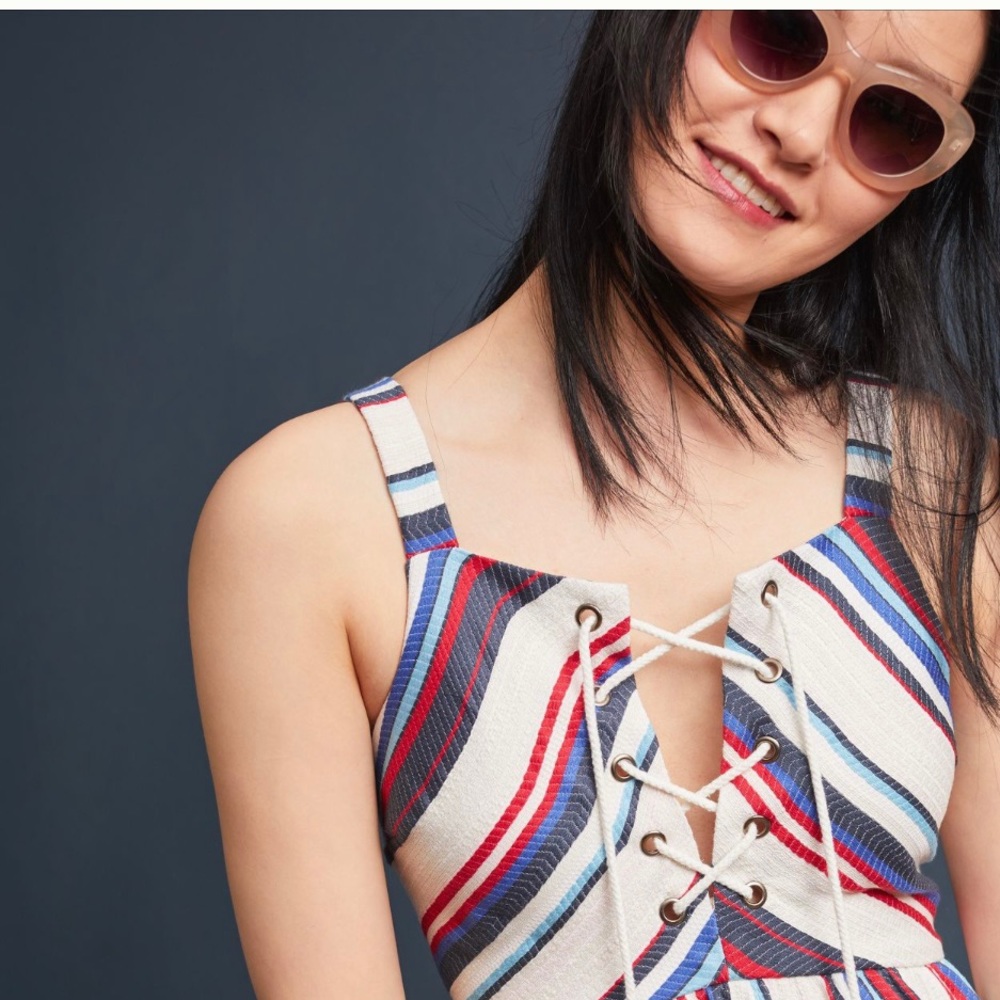 Americana stripe dress-anthropologie
